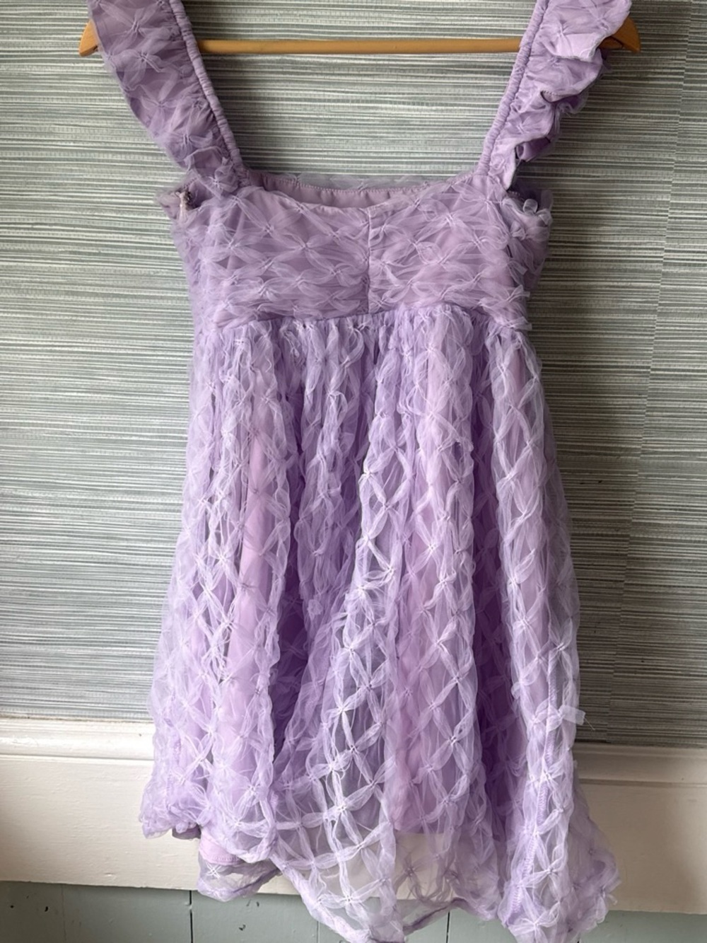 Hello Molly Lilac Ruffled Tulle Mini Dress - Picture 2 of 3